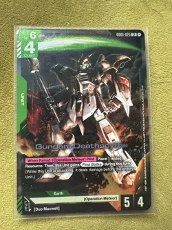 Gundam Card Game Newtype Rising Gundam Deathscythe GD01-025 LR Holo Foil - Image 1