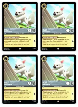 #184 Bolt - Headstrong Dog Playset x4 2025 Disney Lorcana Archazia's Island 4x - Image 1