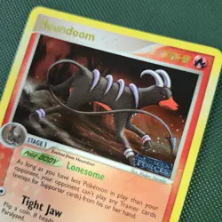 MINTY CLEAN Houndoom 7/115 EX Unseen Forces Reverse Holo Rare Pokemon Card - Image 1