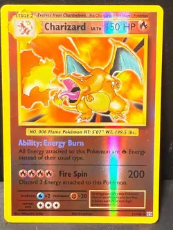 Charizard 11/108 XY Evolutions Reverse Holo Rare Base Set Art Pokemon Card - Image 1