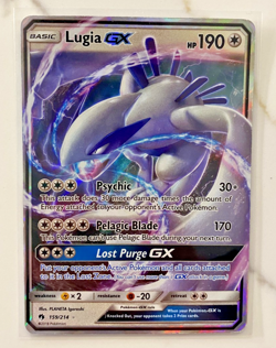 Lugia GX 159/214 Sm-Lost Thunder Holo Awesome Classic Pokemon Card - Image 1
