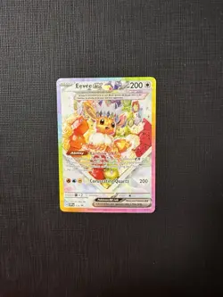 Pokemon TCG Prismatic Evolutions Eevee ex 174 Black Star Promo Card NM - Image 1