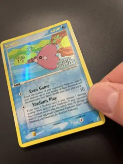 Pokemon Card - Luvdisc 7/100 - Reverse Holo Stamped EX Crystal Guardians - MP - Image 3