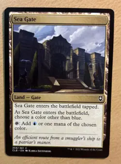 MTG Sea Gate Card, Battle For Baldur’s Gate - Image 1