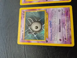 Pokemon Tcg Unown W & Y 1st Edition Good Condition Rare Neo Vintage! 2 cards! - Image 2