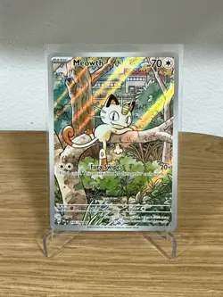 Pokemon TCG - Phantasmal Flames - Meowth 106/094 Illustration Rare NM/M - Image 1