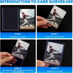 800 Card Sleeves Top Loaders for 400 Hard + 400 Soft Sleeves, Clear - Image 5