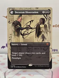 MTG Decorum Dissertation (Borderless) Regular Secrets of Strixhaven Magic - Image 1