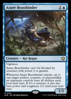MTG Bloomburrow R Azure Beastbinder #0041 - Image 1