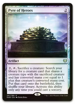 Pyre of Heroes #241 (Foil) (NM) Kaldheim KHM Magic MTG - Image 1