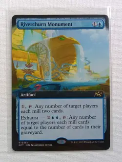 Riverchurn Monument (Extended Art) 381 Regular - Aetherdrift Magic The Gathering - Image 2