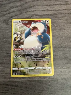 Pokemon TCG Snorlax Lost Origin Trainer Gallery Holo Ultra Rare TG10/TG30 - Image 1