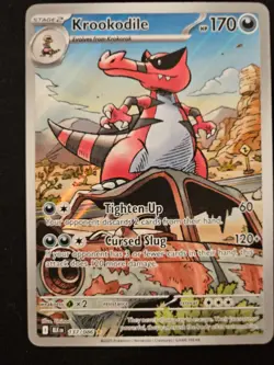 Pokemon TCG Krookodile 137/086 Holo Illustration Rare SV: Black Bolt NM English - Image 1