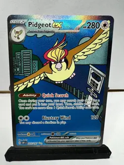 NM - 2023 Pokemon SV Obsidian Flames - OBF EN Pidgeot ex #225/197 - Image 1