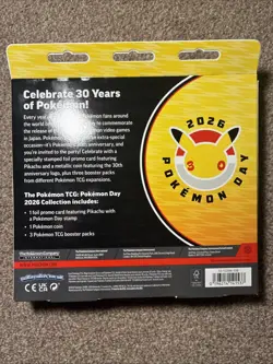 🔥 Pokemon TCG Pokemon Day 2026 Collection 30th Anniversary Box Promo New Sealed - Image 3