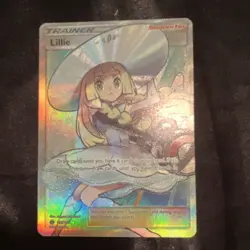 Pokemon TCG Lillie 147/149 SM Base Set Trainer Full Art Holo Ultra Rare Eng - Image 1