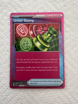 Unfair Stamp Pokemon • ACE SPEC Rare • 165/167 Twilight Masquerade - Image 1