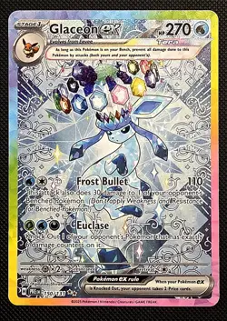 Pokemon Glaceon EX 150/131 Prismatic Evolutions SIR beautiful pokemon card - Image 1