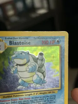 1999 Pokemon Base Set Blastoise 2/102 Holo Rare Unlimited MP - Image 3