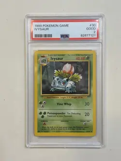 1999 Pokemon Base Set Ivysaur PSA 2 - Image 1