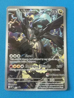 Pokemon N's Zekrom Pokemon Center Stamped Exclusive Black Star Promo 031 - Image 1