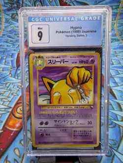 CGC 9 Pokemon 1998 Japanese Vending Series 3 Hypno #97 - Image 1