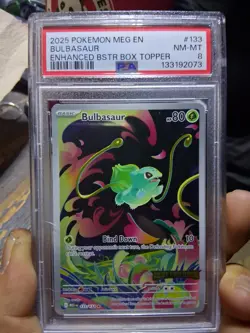 Pokemon TCG Bulbasaur 133/132 Psa 8 - Image 2