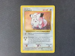 Clefairy HP Base Set Holo Rare Shadowless 5 Vintage Pokemon 5/102 WOTC 1999 - Image 2
