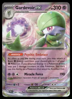 Gardevoir ex 086/198 Double Rare Scarlet & Violet Pokemon NM - Image 1