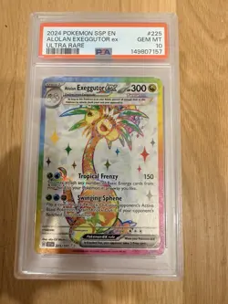 2024 POKEMON SSP EN ALOLAN EXEGGUTOR exULTRA RARE#225GEM MT10149807157 - Image 1