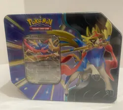Pokemon TCG Slashing Legends Tin Zacian ex + Mini Portfolio Factory Sealed New - Image 3