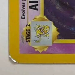 Alakazam #1/102 Unlimited Pokemon 1999 Holo - HP/Heavy Played - Image 4