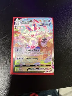 Pokemon Sylveon VMAX Full Art Rapid Strike Secret Rare Evolving Skies 212/203 - Image 1