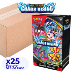 Pokemon ME04 Chaos Rising Booster Bundle Factory Sealed 25 Box Case - PRESALE - Image 1