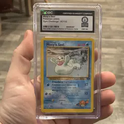 Misty's Seel 1st Edition Gym Challenge 91/132 CGC Graded Pokemon Card 2000 - Image 1