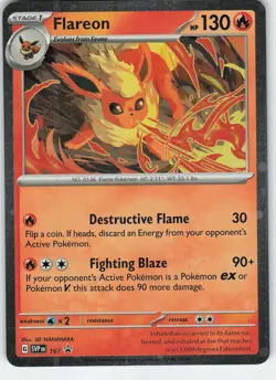 Flareon - (Cosmos Holo) 167 Promo Holo SV: Scarlet & Violet NM Pokemon - Image 1