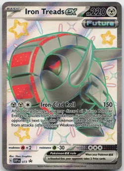 IRON TREADS EX 073 HOLO PROMO SCARLET & VIOLET PROMO POKEMON HOLO NM - Image 1