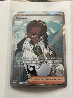 Pokemon TCG Perfect Order Naveen 112/088 Full Art Trainer Secret Rare NM - Image 1