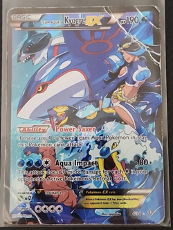 Pokemon TCG Double Crisis Team Aqua's Kyogre EX 6/34 Holo (See Pics) - Image 1