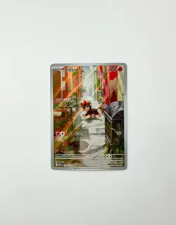 Pokemon Litleo Illustration Rare 139/132 Me01 Mega Evolution Holo Card EN - Image 1