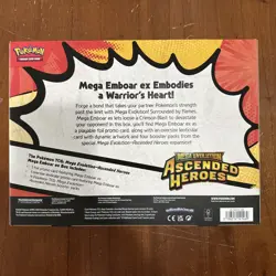 Pokemon TCG: ME Ascended Heroes Mega Emboar EX Factory Sealed Box - Image 2