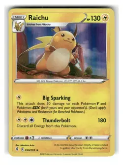 Raichu 050/203 Holo Rare Evolving Skies Pokemon Holo Near Mint - Image 1