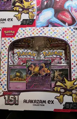 Pokemon Scarlet & Violet 151 Alakazam ex Collection Box Lot (3) - Image 2