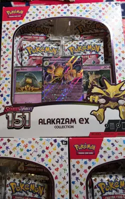 Pokemon Scarlet & Violet 151 Alakazam ex Collection Box Lot (3) - Image 4