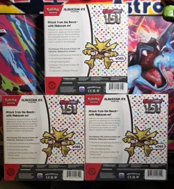 Pokemon Scarlet & Violet 151 Alakazam ex Collection Box Lot (3) - Image 5