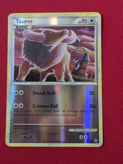 Pokemon Tauros Holo Basic HP 90 2010 Wild Bull 41/95 - Image 1