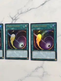 3x Cosmic Cyclone | DUDE-EN043 | UR | 1st Ed | NM | YuGiOh staple tcg - Image 3