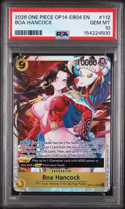 2026 ONE PIECE OP14-EB04-THE AZURE SEA'S SEVEN #112 BOA HANCOCK PSA 10 (Q500 - Image 1