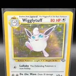 Wigglytuff Holo 16/64 Jungle Set Pokemon Card 1999 WOTC LP (Clean Holo) - Image 2
