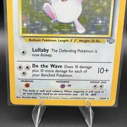 Wigglytuff Holo 16/64 Jungle Set Pokemon Card 1999 WOTC LP (Clean Holo) - Image 3